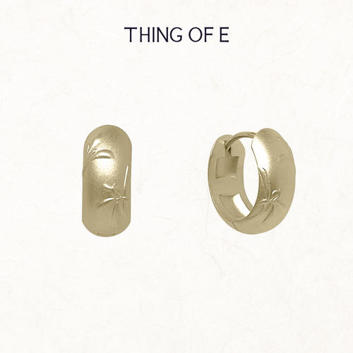 THING OF E寻逸【高雅兰】-兰花浮雕装饰基础耳环耳饰 高级百搭