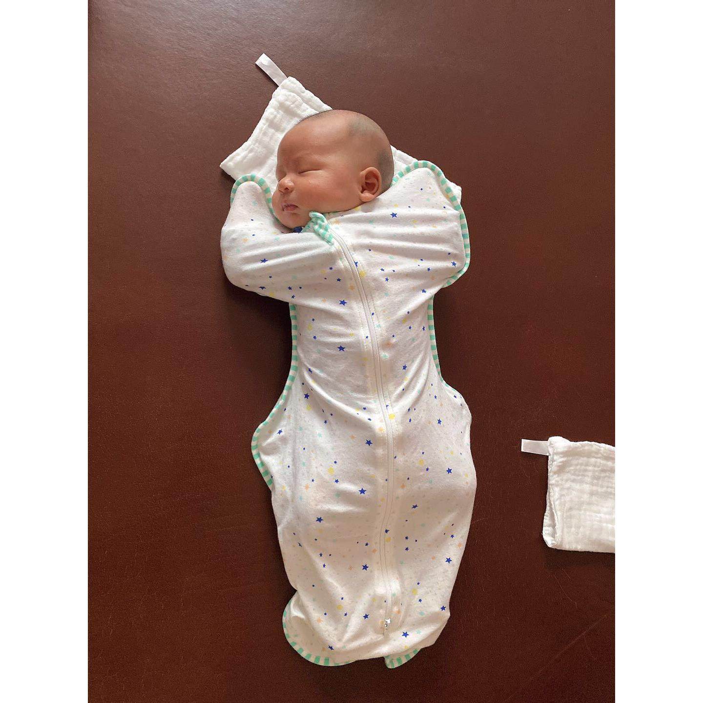 澳单 婴儿防惊跳睡袋春秋款竹纤维夏季薄款新生儿投降式宝宝襁褓