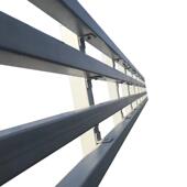 河道景观灯光护栏铝合金不锈钢防撞栏杆公园河堤安全围栏道路扶手