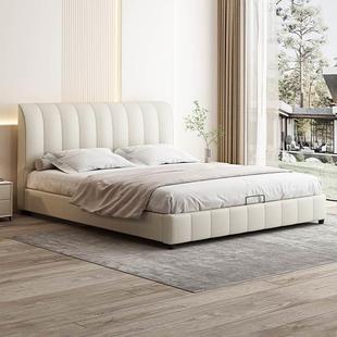科技布床现代简约家用主卧大床小户型双人床软包布艺床 2024年新款