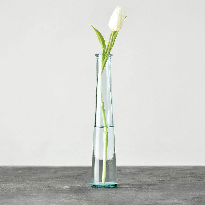 迦乐 西班牙进口 北欧简约加厚环保手工玻璃花器 台面小花瓶