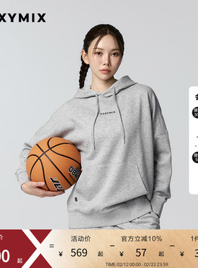xexymix杰克茜中性连帽卫衣男女情侣休闲篮球健身跑步XUK1TL1101