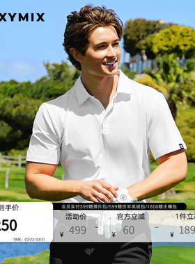 xexymix杰克茜韩国进口男基础短袖POLO衫宽松透气商务XMMSP04J2