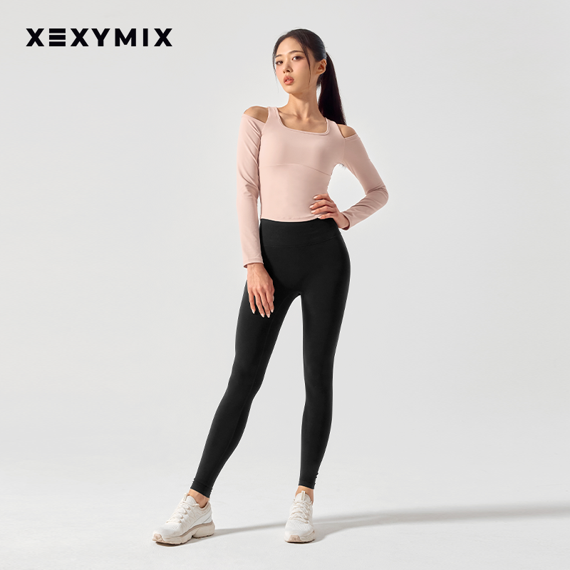 杰克茜XELLA厚磨毛瑜伽长裤