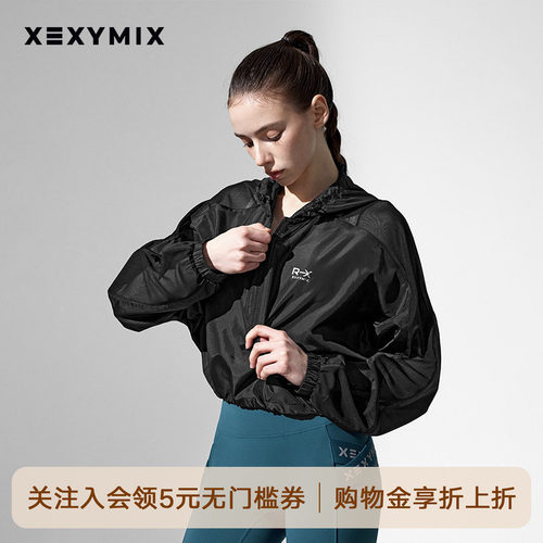大logo半拉链轻薄套头夹克