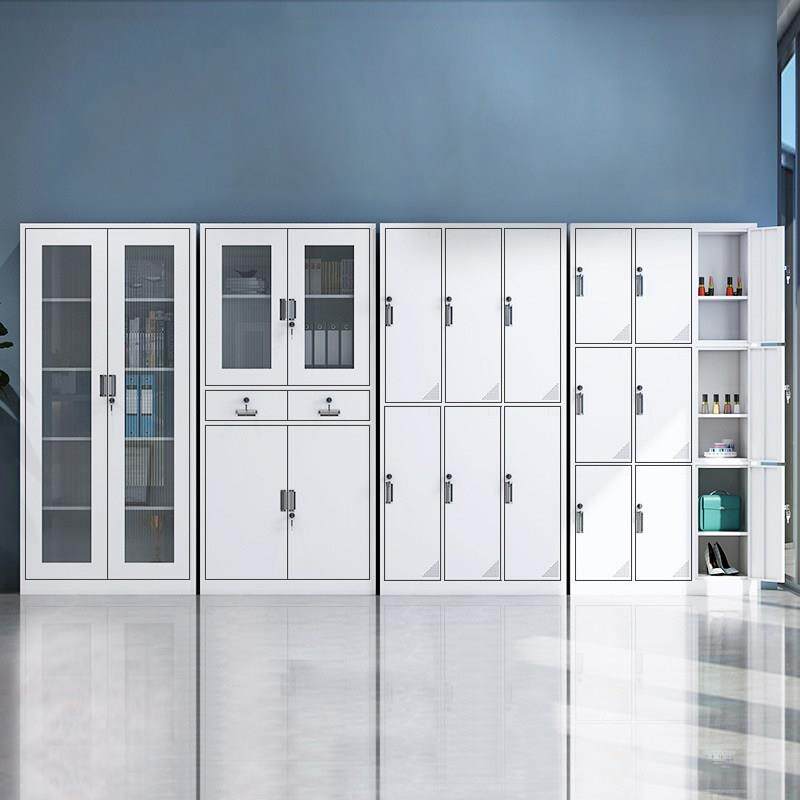 办公文件柜资料柜档案柜财务凭证矮柜员工更衣柜带锁铁皮柜收纳柜