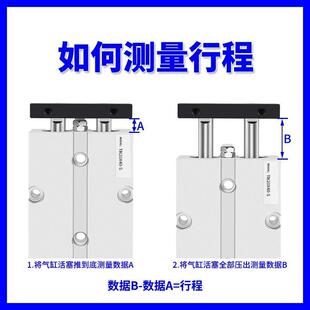 301X500 16x20 动双轴双杆气缸小型双缸大推力TN2 新品