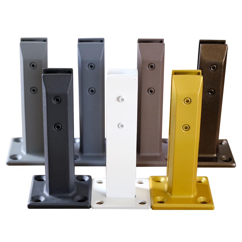 室内楼梯扶手简约栏杆钢化不锈钢玻璃夹阳台护栏围栏不锈钢立柱