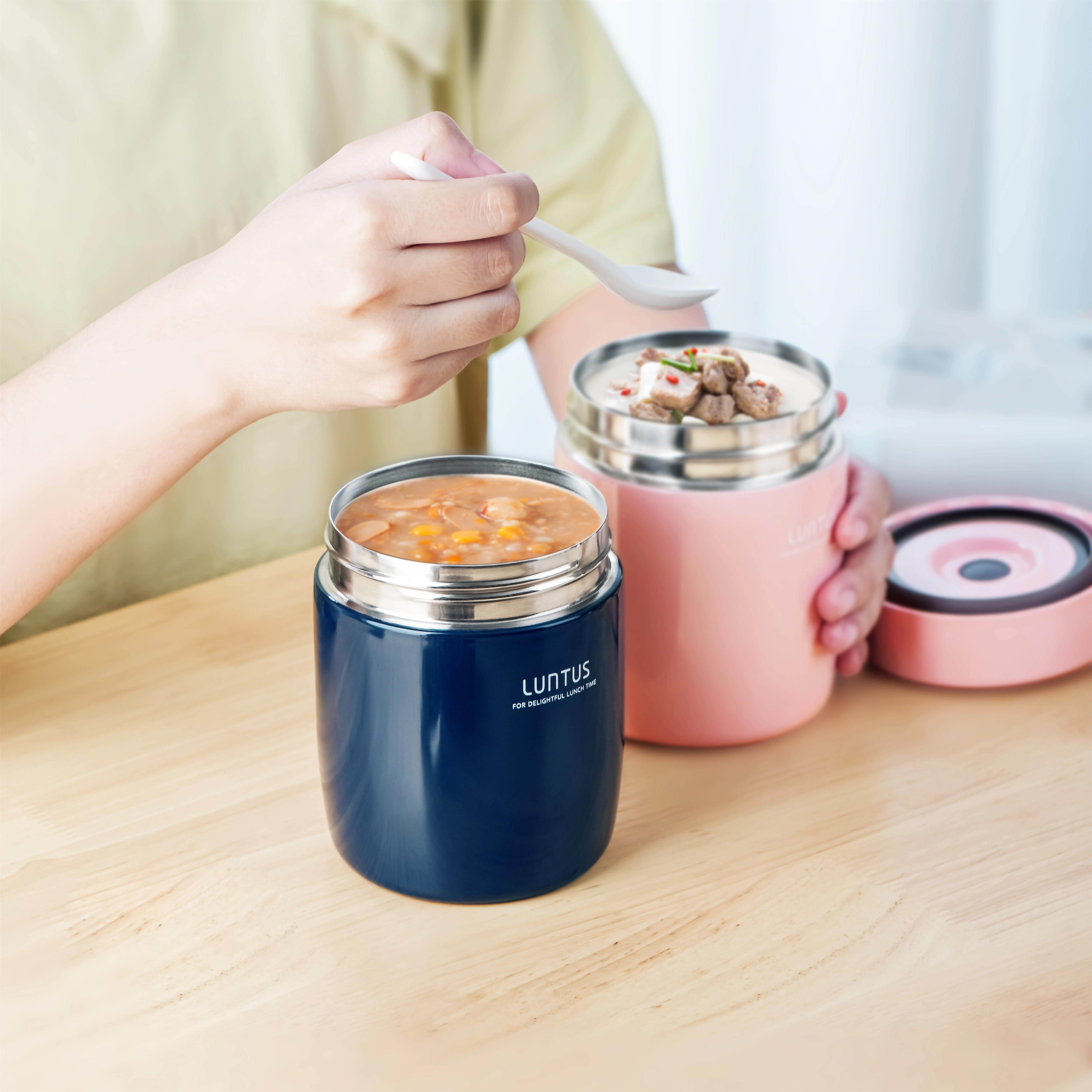 asvel日本焖烧杯女可携式1人保温便当盒学生不锈钢闷烧壶罐焖粥神