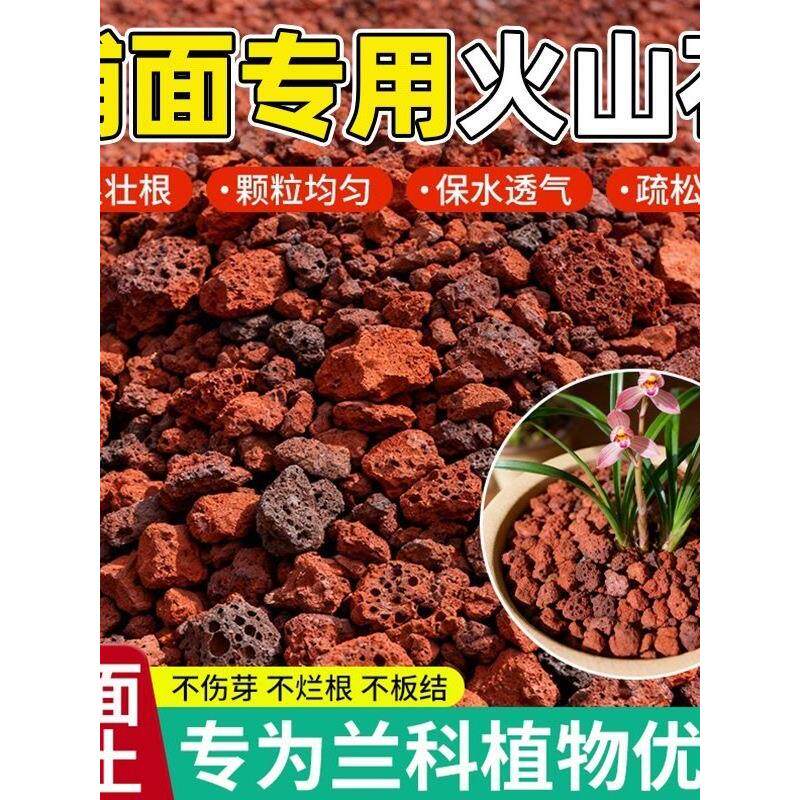 多肉专用土红火山岩石颗粒兰花专用土盆栽养花植物种植铺底铺面
