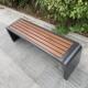 公园椅户外长椅子庭院不锈钢防腐塑木长条凳室外广场小区公共座椅
