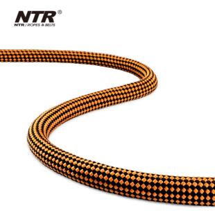 耐特尔NTR黑金色10.5mm静力绳高空作业户外安全绳登山救援训练