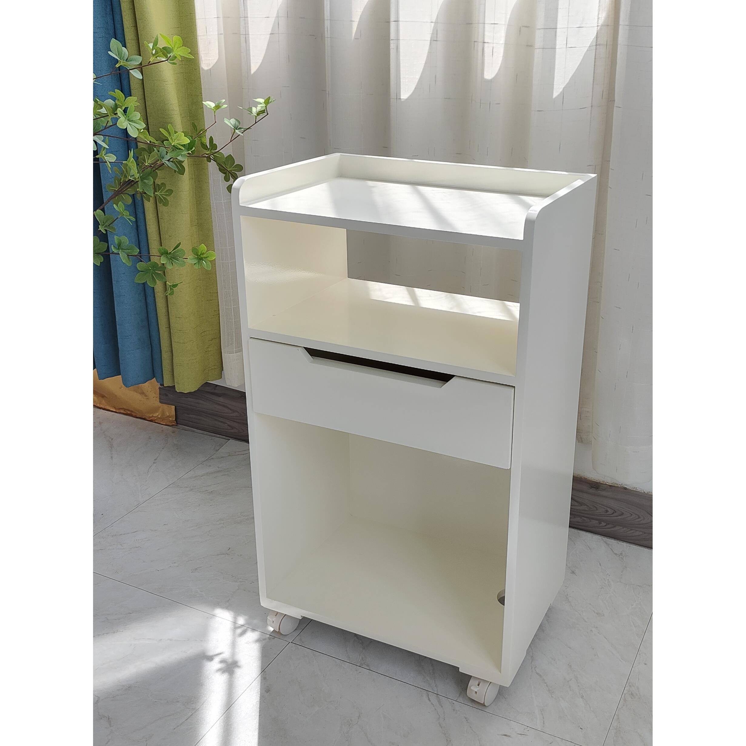 简易实木柜式美容院专用仪器小推车美甲工具车美发收纳柜美容推车