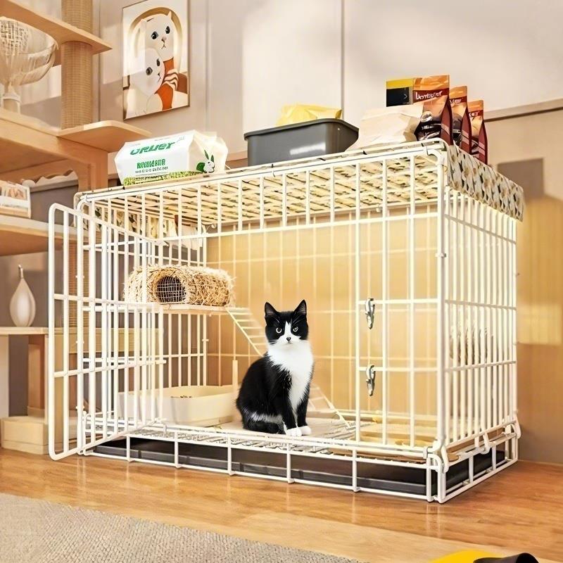 猫笼子家用室内大号双层猫别墅折叠猫笼宠物猫咪用品大全自由空间