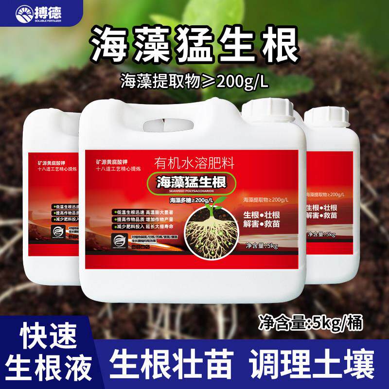 根多多强力生根壮苗剂果树蔬菜水溶冲施肥桶装快速发根生根液体肥