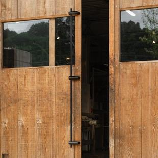 极简大门对装拉手侧装实木玻璃室内外加厚不锈钢推拉地弹簧门把手