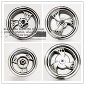 125踏板车雨钻助力车鹰钻前后轮毂gy6宇钻摩托车铝合金前后钢圈