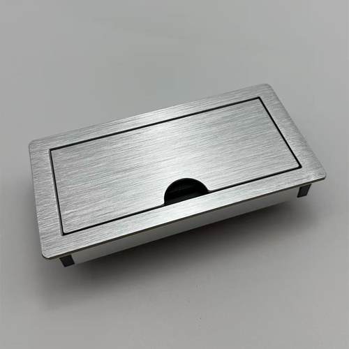 铝合金台面办公会议桌线盒信息电源插板桌面插座面板嵌入式多功能