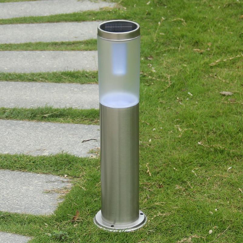 太阳能草坪灯不锈钢户外圆柱公园林 低压LED防水别墅区景观庭院灯