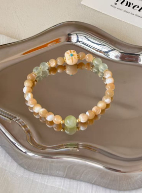 【夏夜萤火】原创手作饰品手工情侣闺蜜手链小清新风串珠手串