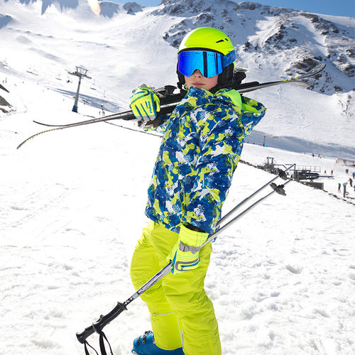 Phibee菲比小象滑雪服防风防水套装儿童男女加厚冲锋衣裤