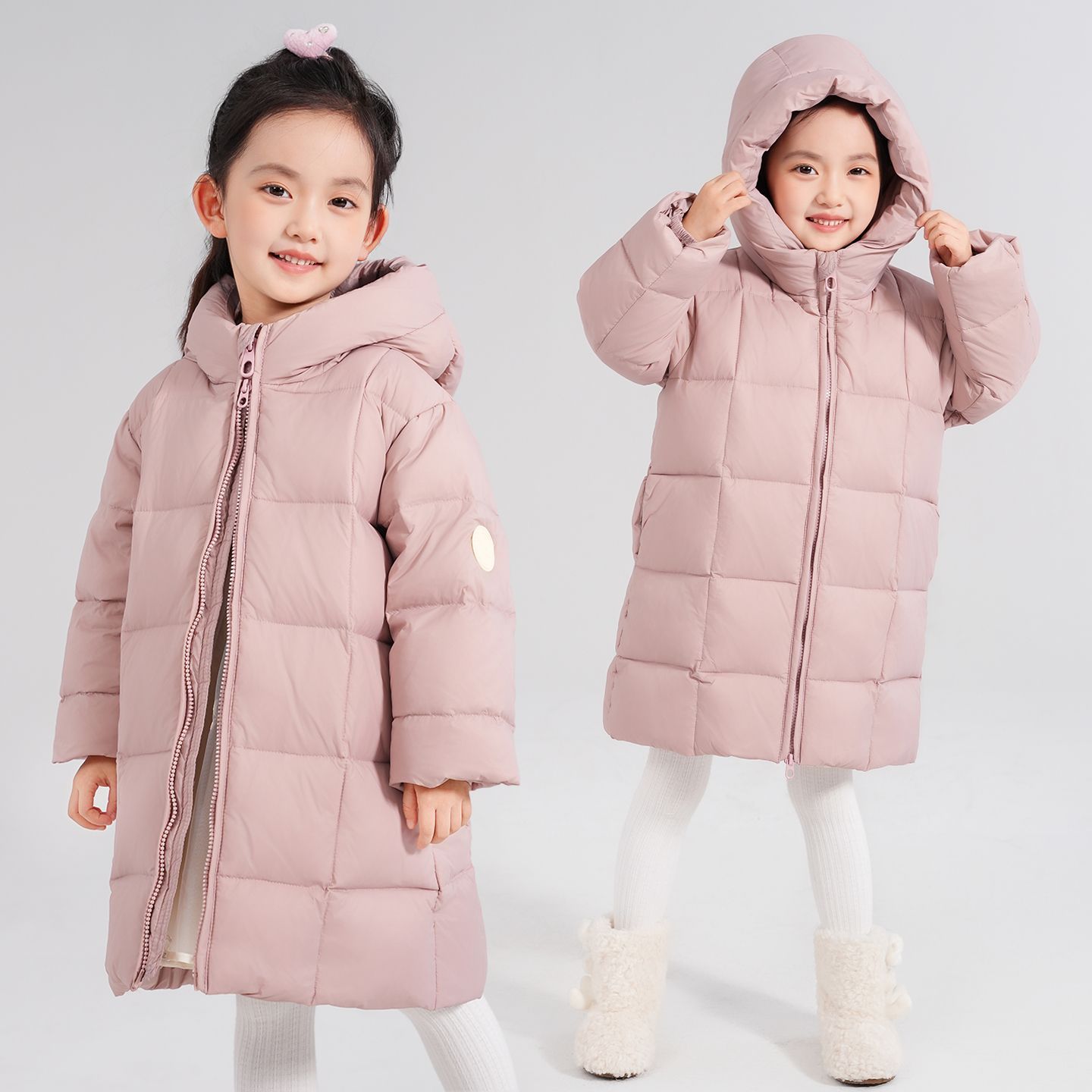 品牌童装儿童冬季撞色洋气羽绒服