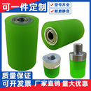 包胶轴承胶辊橡胶尼龙轮带聚氨酯滑轮现货定制双轨道成型滚筒滚轮