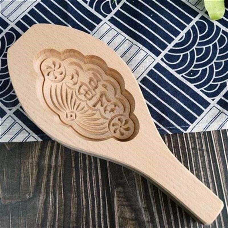 热销包邮木雕中号福字莲蓬馒头模具面食莲子年糕饽饽卡子烘焙模木