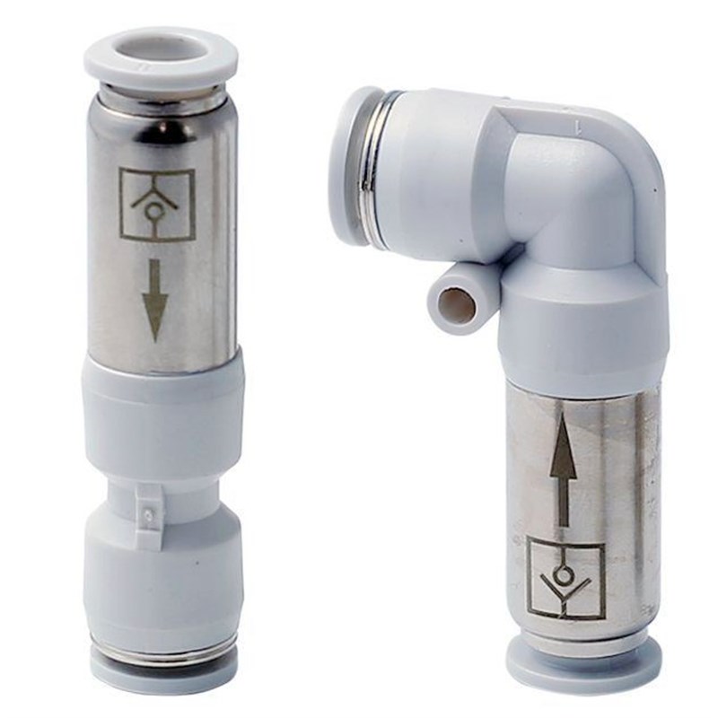 热销气动气管快插接头SPU6/8/10/12mm直通单向阀SPV逆防止回流阀A