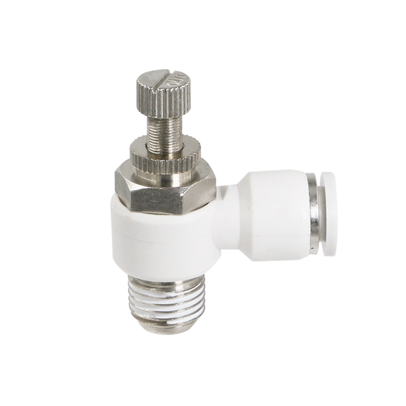 热销PU气动管白色快速插接头单向调节阀快宁节流阀SA/SL6/8-01/2/