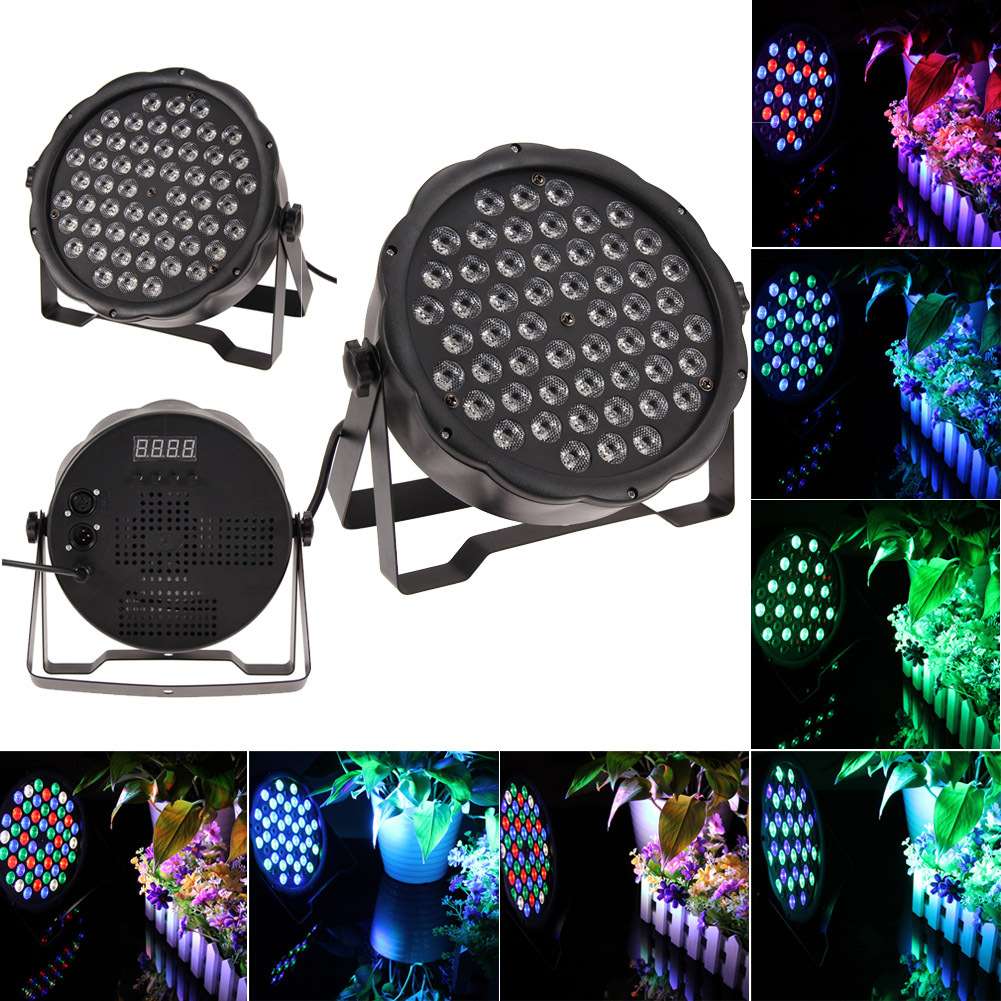 led54颗舞台帕灯RGB背景投光染色婚庆KTV酒吧设备DMX512光束灯