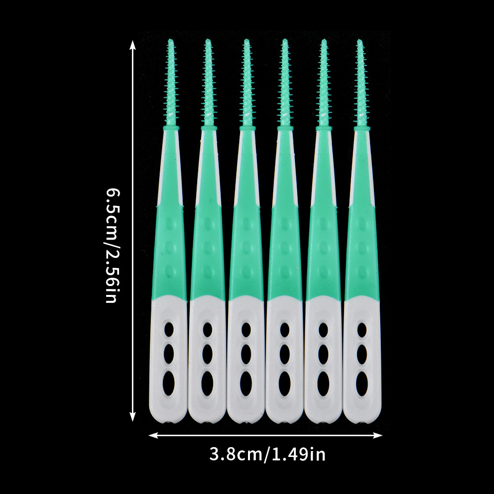 Soft rubber tooth gap brush Tooth gap  interdental brush