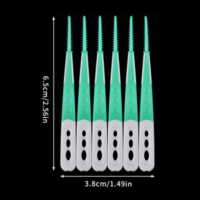 Soft rubber tooth gap brush Tooth gap  interdental brush
