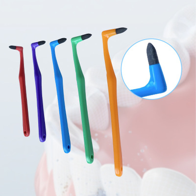 Dental stain remover polishes and removes dental calculus;