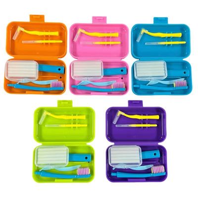set Orthodontic Dental Care Brush Kit Teeth Cleaning Braces