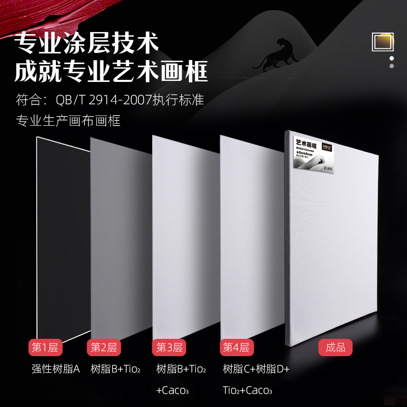 新品油画框油画布画板棉质亚麻内框练习艺术专用油画爱好美术生油