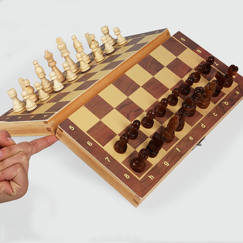 新品High quality wooden chess set king chess set 80mm height