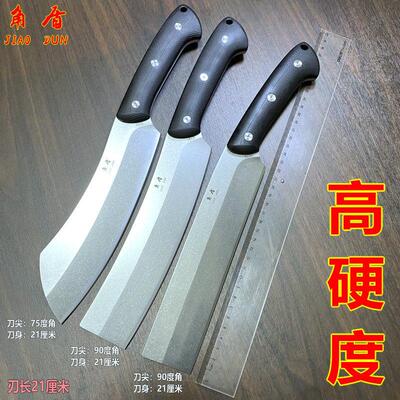 角盾高硬度DC53钢农用伐木砍柴刀帕兰刀腰铊砍骨刀户外露营开 路