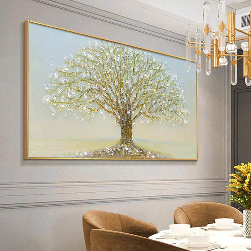 超划算5d钻石画满钻客厅简约现财树砖石画贴钻十字绣2025新款,居家布艺,钻石绣,淘宝优惠券,粉丝福利购,淘宝优惠卷
