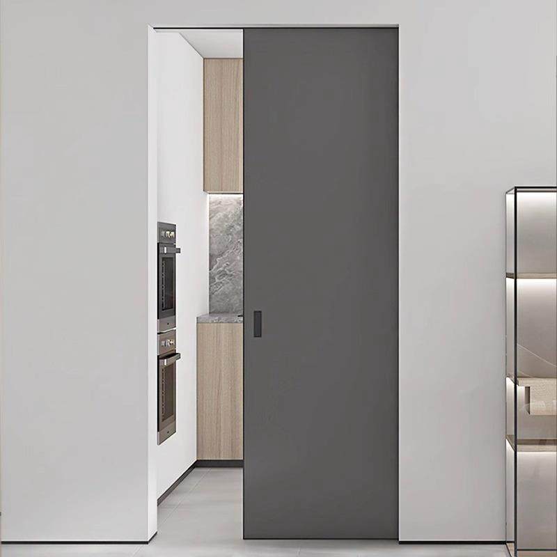 吊轨门口袋门推拉门省空间隐藏门卧室厕所衣帽间无轨平移门隐形门