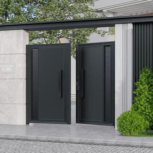 铝合金庭院别墅门单双开入户门不锈钢院子大门农村自建房围墙大门