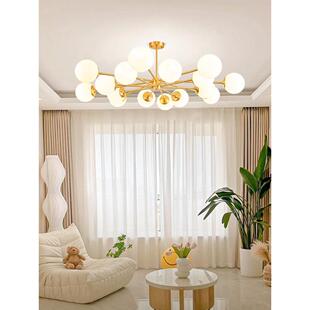 全铜中世纪风格 枝形吊灯客厅主灯现代简单方便豪华餐厅魔豆大气20