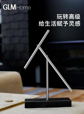 牛顿摆钢铁侠混沌摆件永动机模型永动仪桌面摆设家居装饰创意礼品