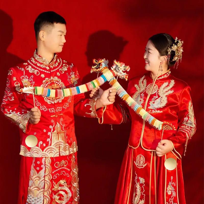 结婚镜子挂胸前纯铜八卦镜铜镜真品法器仿古小怀镜压腰镜陪嫁一对