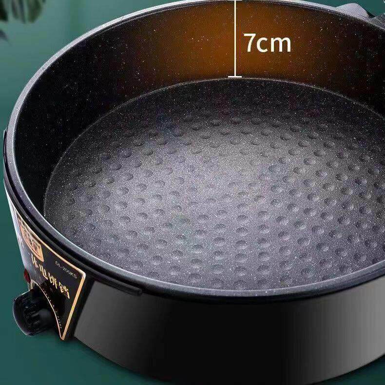 大号加深加大电饼铛家用双面加热煎烤机煎饼机电烙饼锅涮烤一体锅