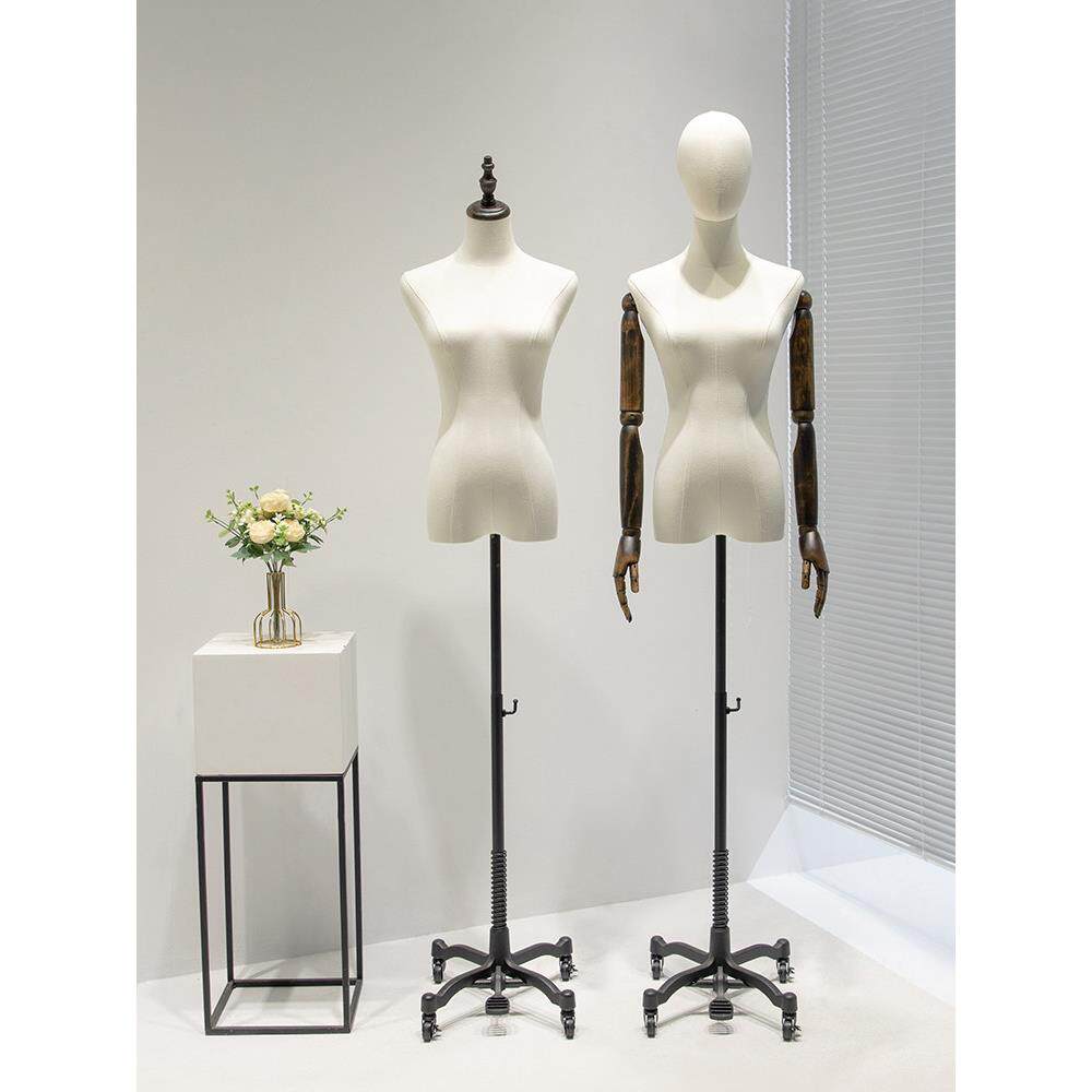万向轮服装店婚纱模特展示架半身挂件手假人台橱窗人偶模特道具女