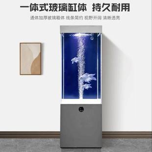 2025新款竖立式鱼缸自循环落地客厅底滤小型一体生态缸观赏鱼缸