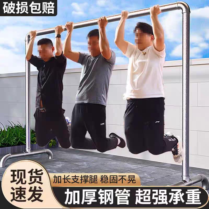 镀锌钢管晾衣架落地阳台挂衣架室外晾被子衣架简易双杆钢管晾衣架