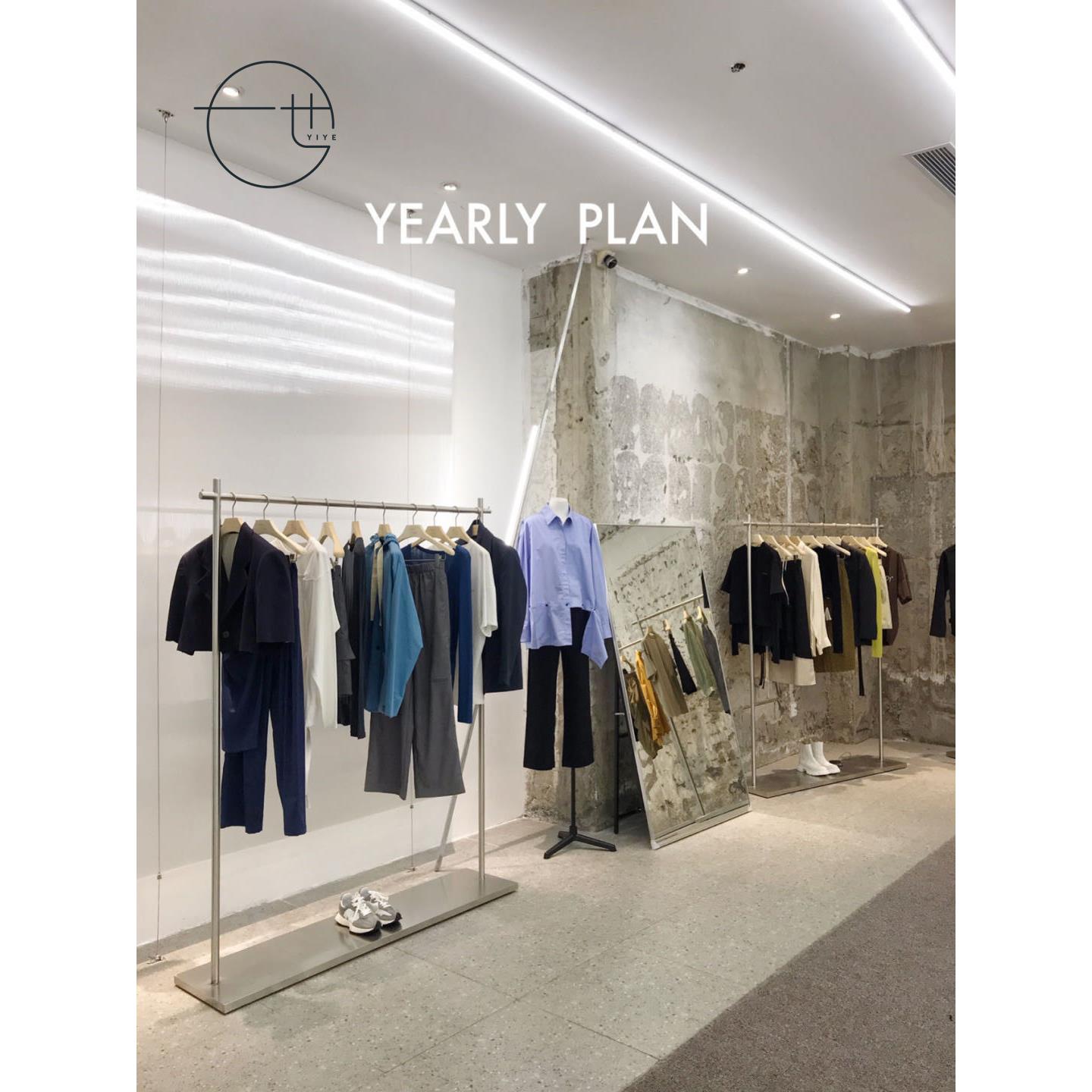 服装店展示架钢板陈列架落地式货架侧挂衣架不锈钢中岛架一也定制