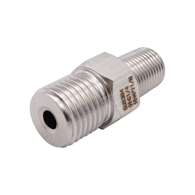 压力表 不锈钢 螺纹转接头 变径双外丝连接 NPT1/8转BSP G1/4 2分